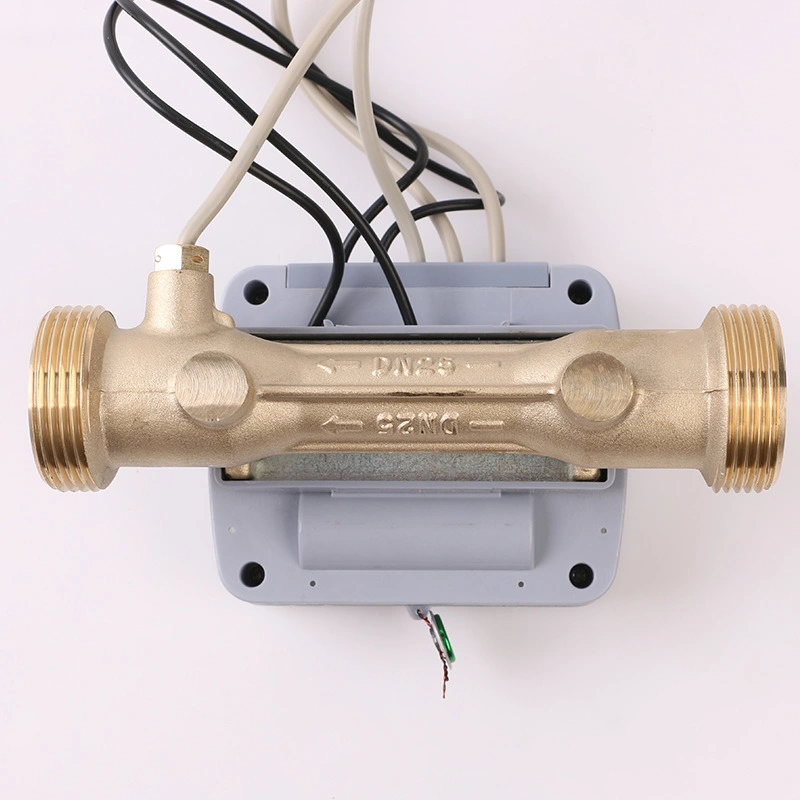 Boîtier de l'appareil de mesure de la chaleur à ultrasons à affichage numérique en laiton sans fil