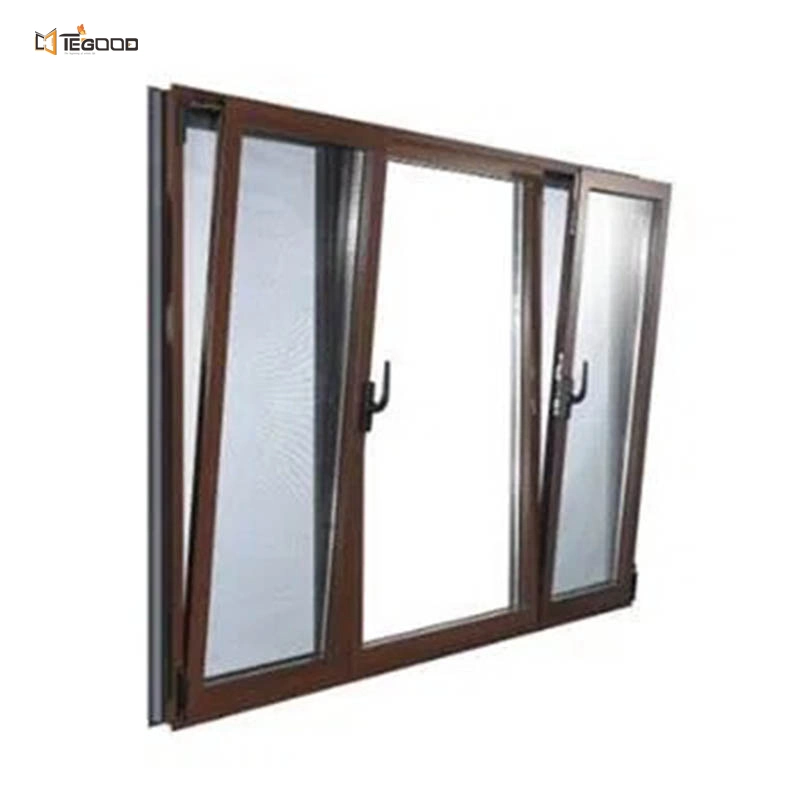 Factory Price Simple Design Vinyl Hurricane Impact Resistant UPVC PVC Tilt and Turn Window