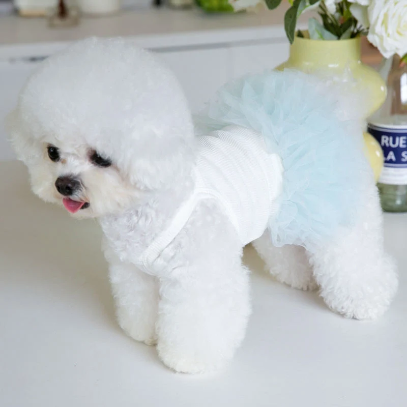 Newest Cute Dog Tutu Dress Spring Summer Pet Yan Dress Clothes