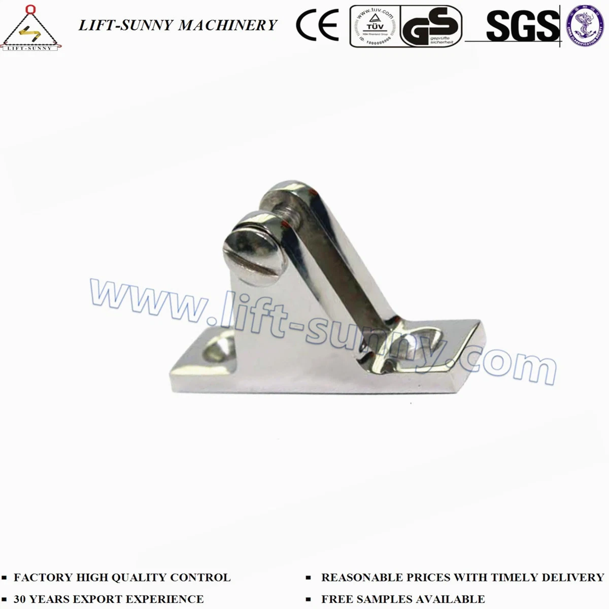 304 316 Stainless Steel Deck Hinge Rectangle Flat Base