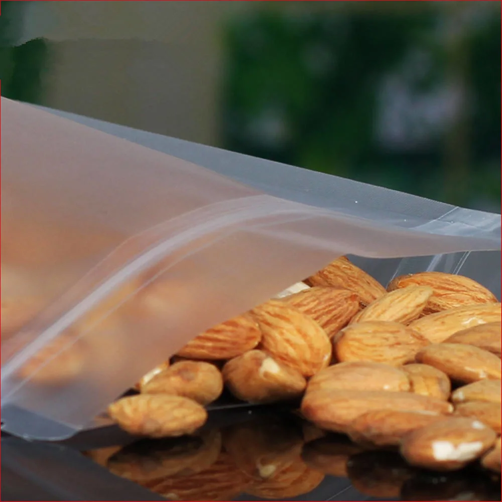 Sacs d'emballage à fermeture à glissière pour présentoir mat, fermeture éclair transparente Rangement sacs d'emballage sachets pour encas Ziplock