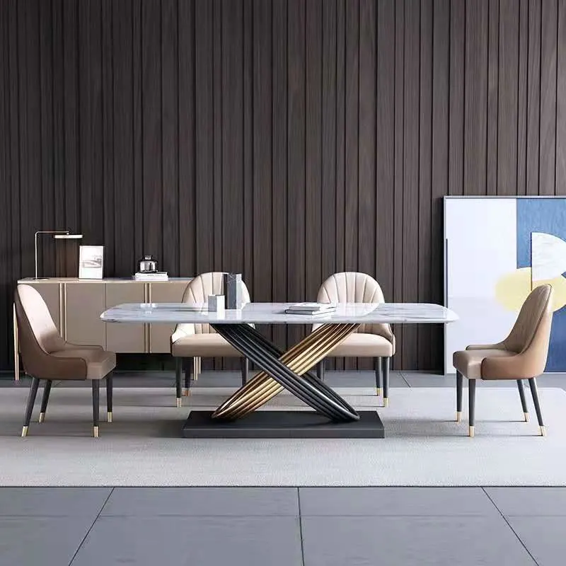 Stainless Steel Garden Chair Restaurant Furniture Dubai Patio Furniture Set Metal Tables Dining Set Outdoor
