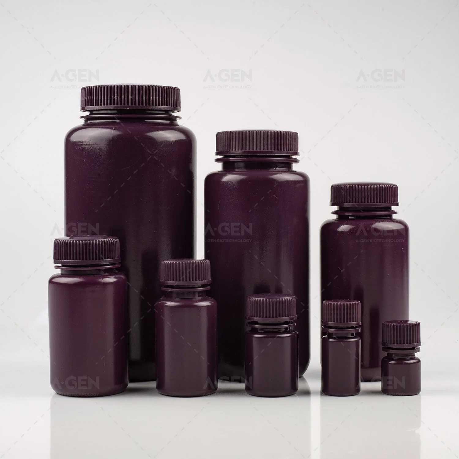 La prueba de laboratorio médico y utilice Plasticware botella de reactivo para líquido