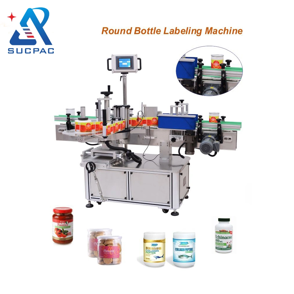 Barrels of Paint Ink Oil Sauce Seasoning White Wine Bucket Labeling Machine