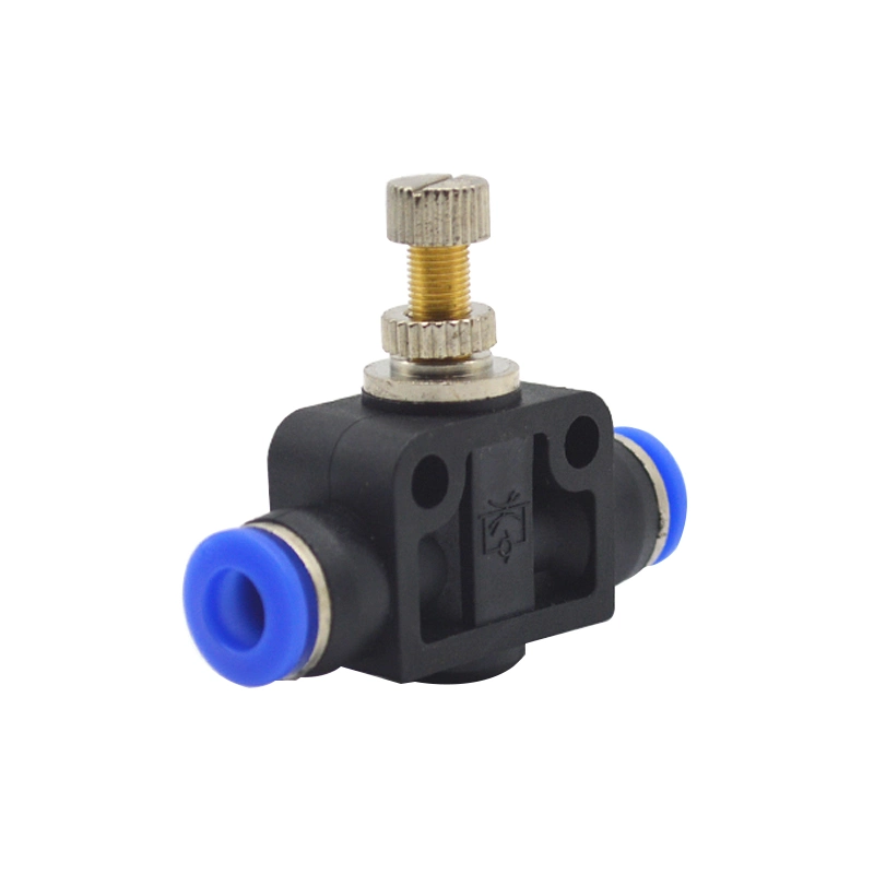 SA Series Pneumatic 4/6/8/10/12 Hose Adjustable Water Flow Valve Flow Speed Control Valve Pipe Switch