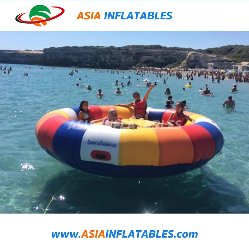 Inflatable Floating Water Toy Towable UFO Inflatable Disco Boat