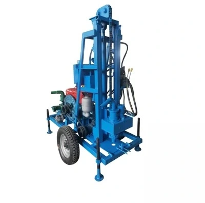 100 Meter Hydraulic Portable Electric Engine Water Well Drilling Rig Machine