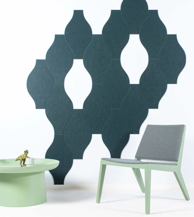 Customized Various Shape of Polyester Fiber Colorful Sound Absorption Acoustic Panels