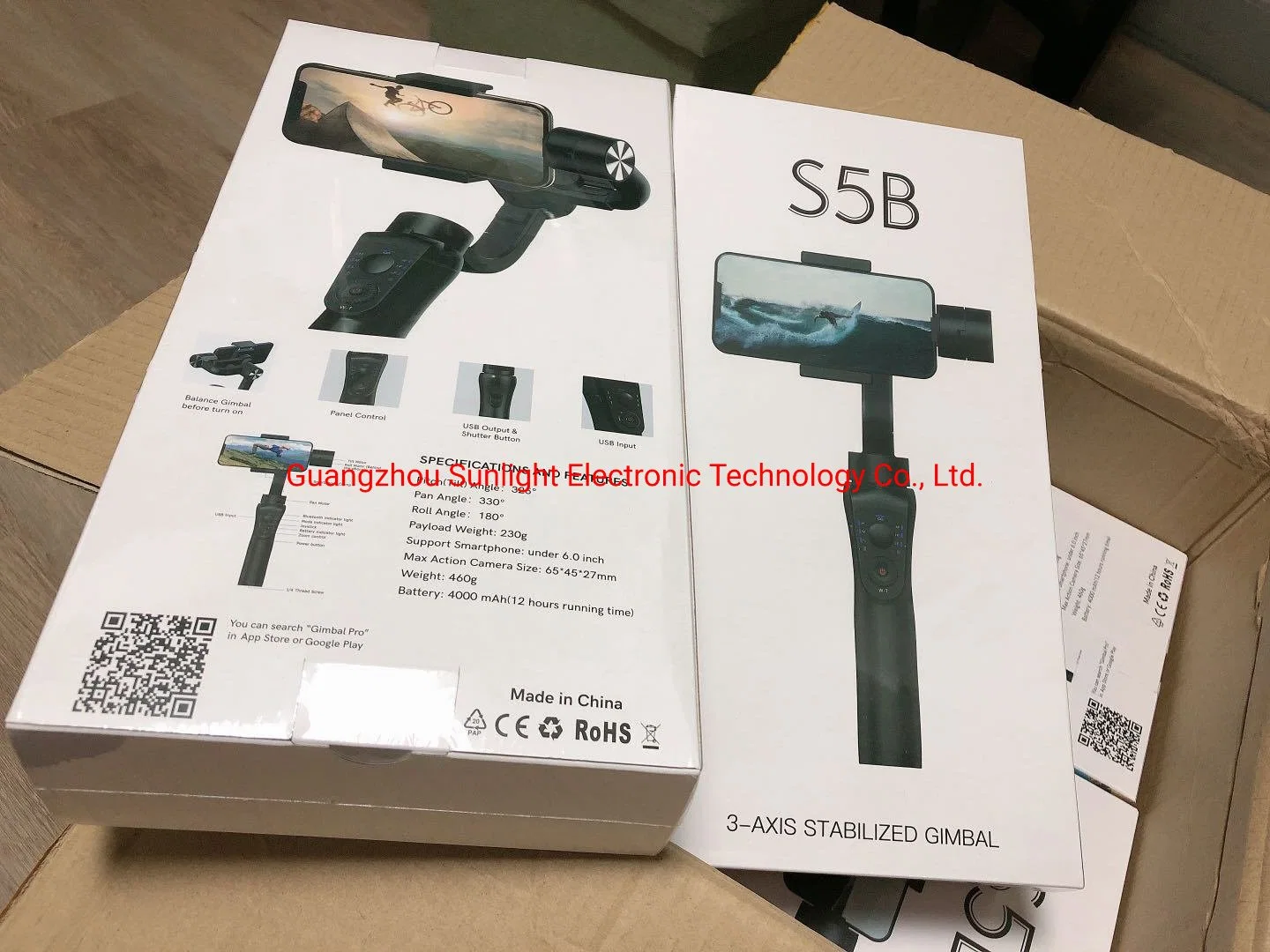 New Model S5b &#160; 3-Axis Face Tracking &#160; Stabilized Gimbal &#160; Selfie Stick &#160; Steady Shot Device&#160;