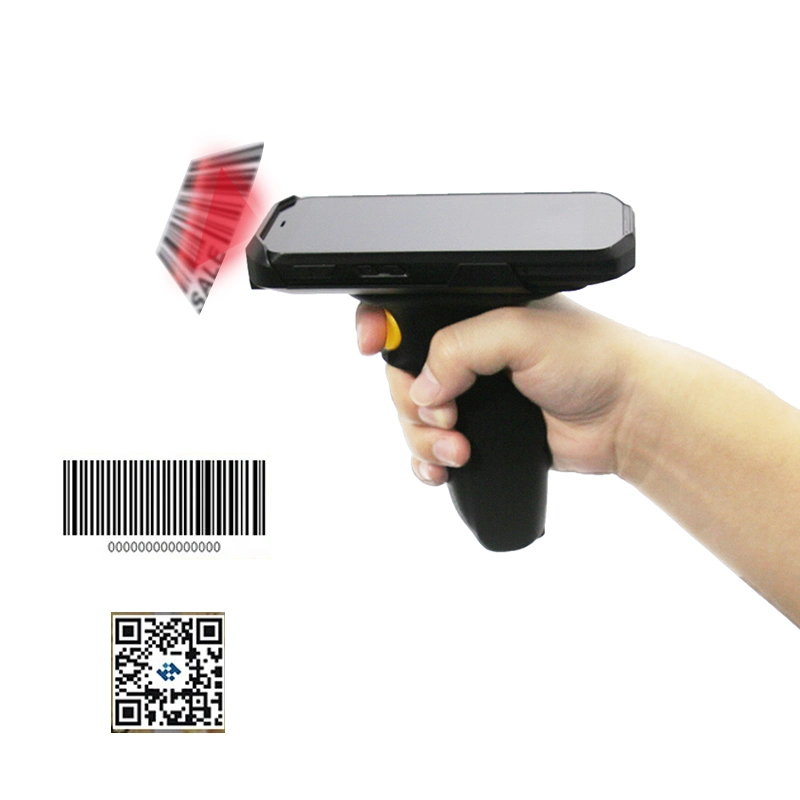 Optional UHF Handle GPS Android 9.0 Handheld Touch Barcode POS PDA Hq51