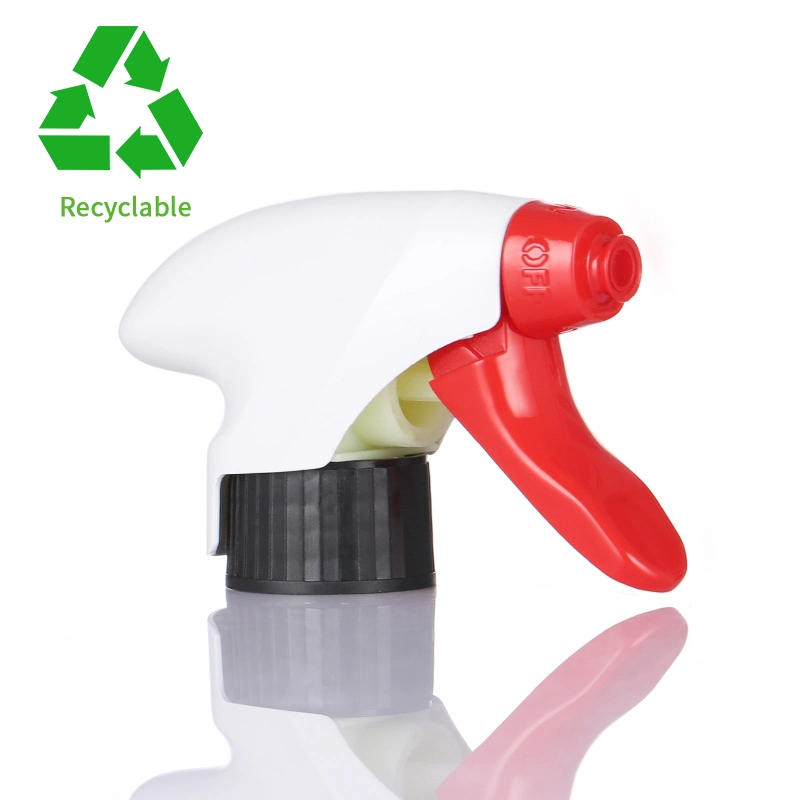 Recyclable and Degradable 30% up PCR Plastic Trigger Sprayer Hand Trigger Sprayer Plastic Accept Flip Top Cap SL-011c Spray Head