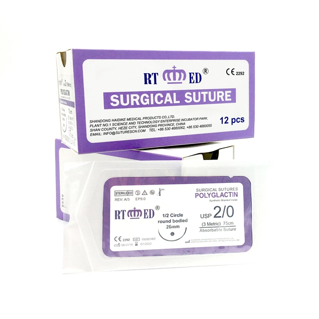 Pgla (POLYGLACTIN910) Sutures with for Surgery with CE/ISO Certification