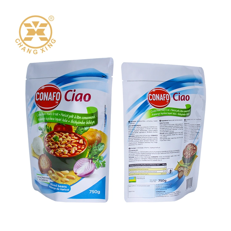 High Temperature Customized Printed Food Packaging Microwavable Sterilization Cooking Retort Pouch