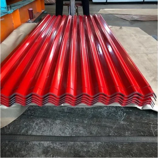 Los materiales de construcción a largo tiempo de servicio de 0,1 mm 0,2 mm Revestimiento de color Tejas Dx51d Ral 9016 Prepainted Z40 Z60 PPGL PPGI Hoja de impermeabilización de cubiertas de acero corrugado galvanizado