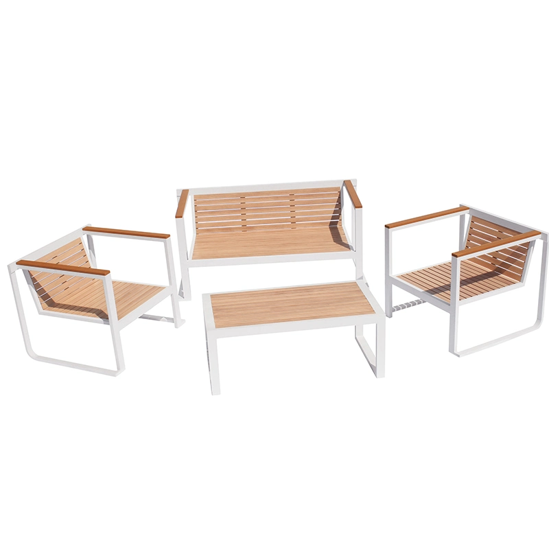 Teak Wood Products Aluminum Furniture Outdoor Garden Patio Valilla Sofa Set
