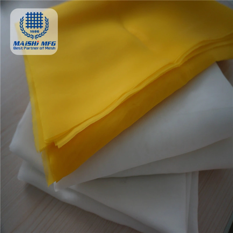 Malha de poliéster monofilamento de tecido de seda simples para impressão da máquina