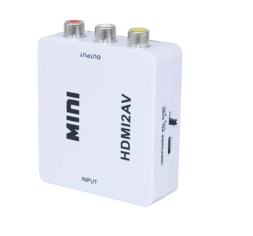 High Quality Mini HDMI to AV RCA Converter HD HDMI2AV Audio Video Converter