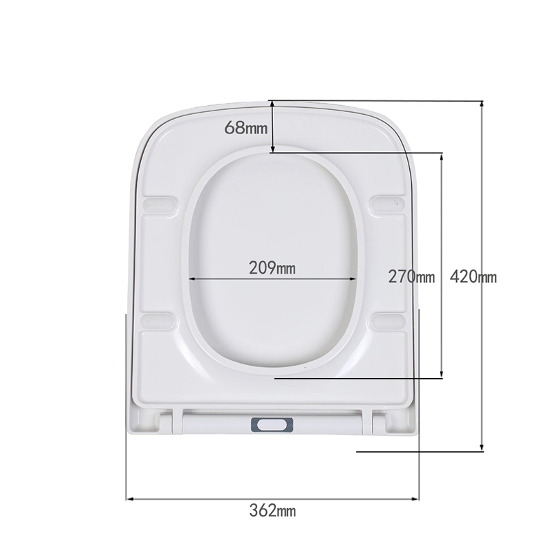 Ванная комната туалет кромкой на заводе экспорт оф белый мягкий закрыть туалет сиденья