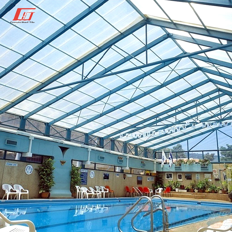 Greenhouse Roofing Panel Swimming Pool Roof Tile Twin Wall Polycarbonate Sheet