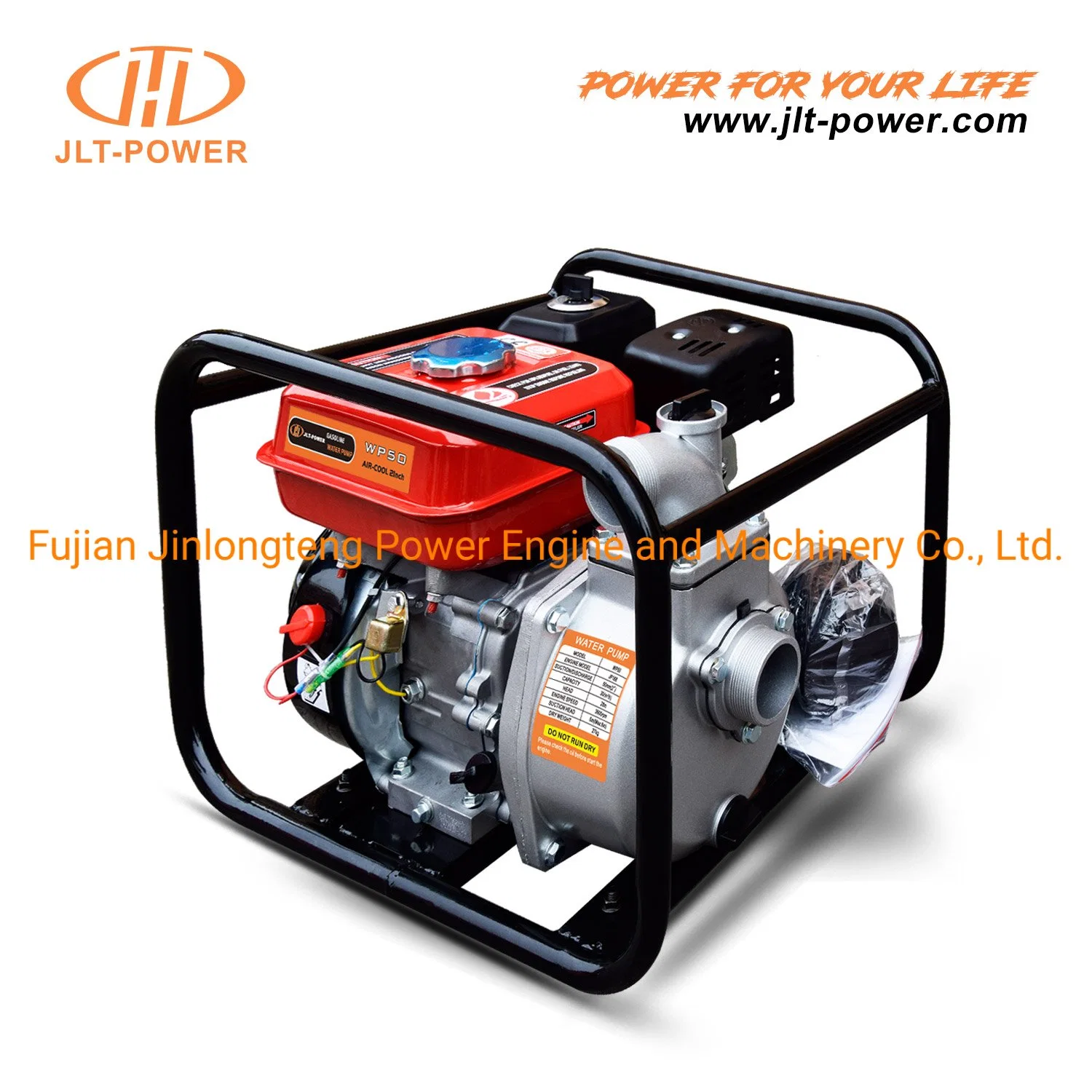 Jlt Power China Portable Irrigation Single Impeller Clean Water Gasoline Water Pump 1.5inch 2inch 3inch 4inch Outlet