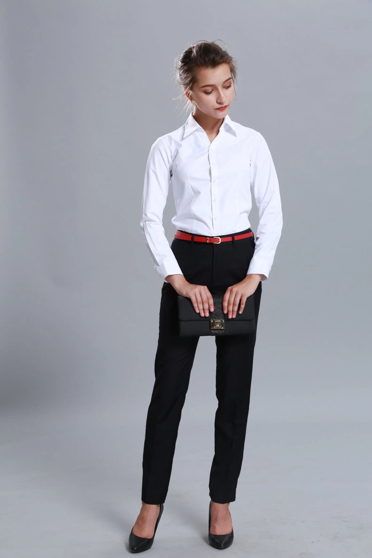 OEM Long Sleeve Casual Slim Shirt, Non-Iron Shirt, Business Suit Wholesale/Supplier Clothes