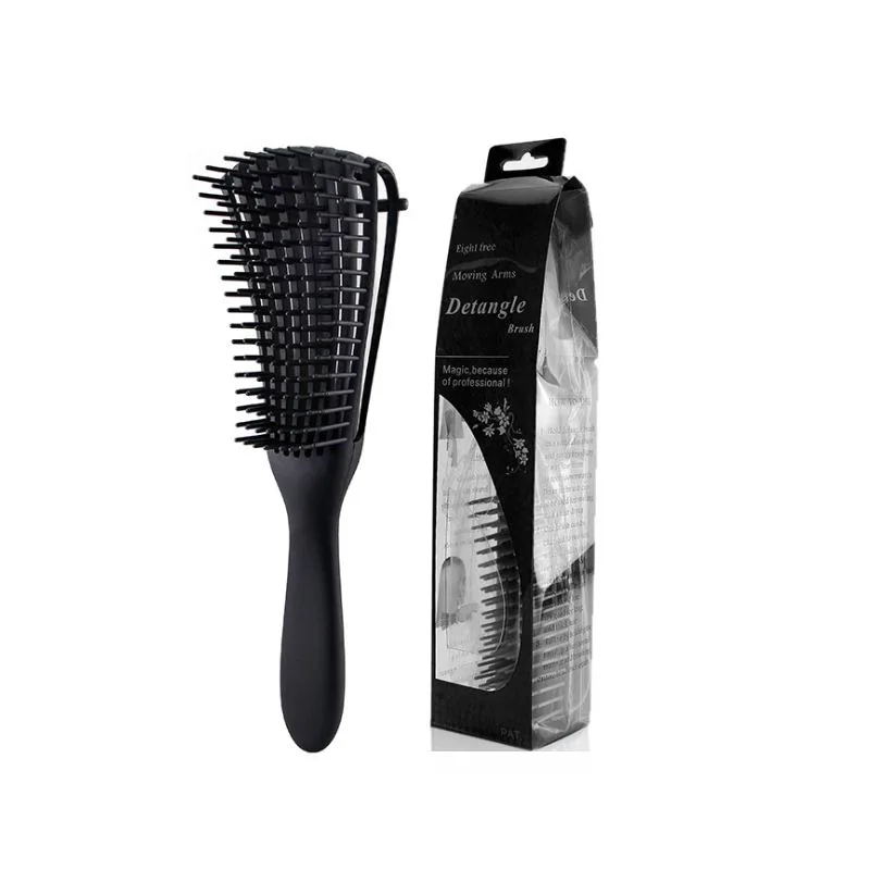 Emballage de brosse à cheveux Brosse à ventilation avec logo Brosse démêlante personnalisée Peigne à cheveux