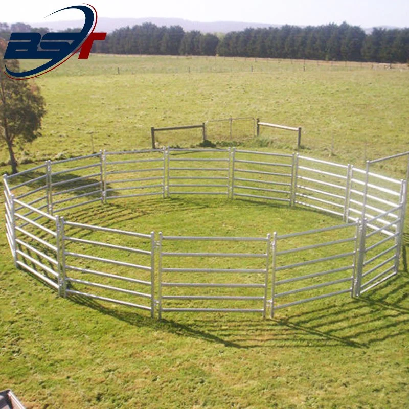 Excellent Corrosion Cattle Fence Fully Welded Oval Tubes Customization Panel with TUV for Fencing Cattle