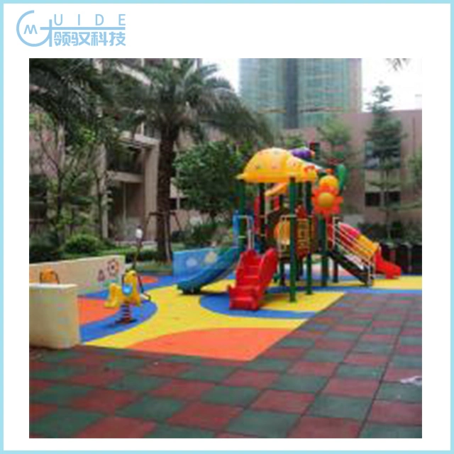 Exterior de caucho de color brillante infantil Alfombra de caucho Tile