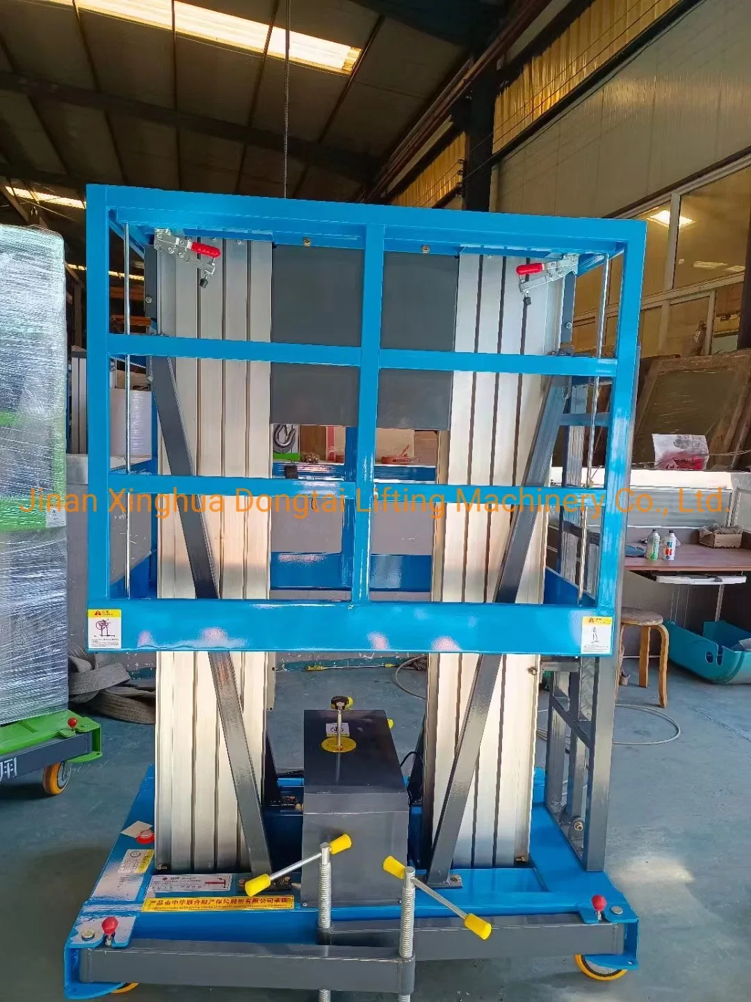 200kg Last 6m-14m Aluminium hydraulische Teleskopleiter Plattformlift