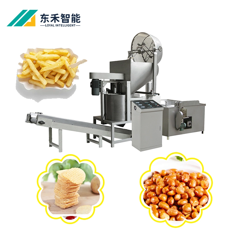 En acier inoxydable Bacth friteuse automatique équipement Machine Tapioca/ Les croustilles de lots pour la vente de machines de friture