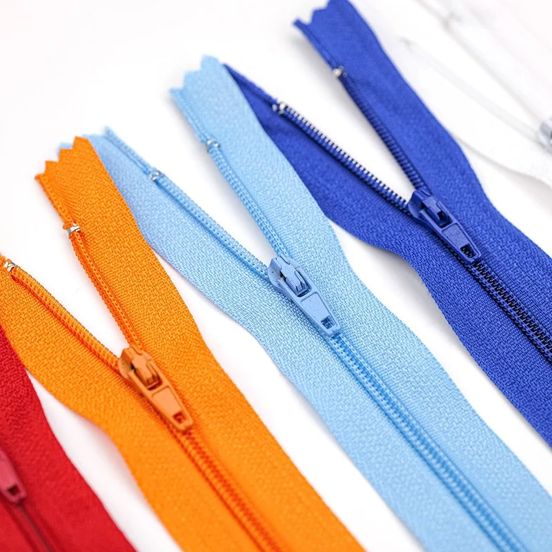 Großhandel Nr. 3 Invisible Zipper Gewebe Band Nylon Zipper für Kleider Kleider Kleidungsstücke