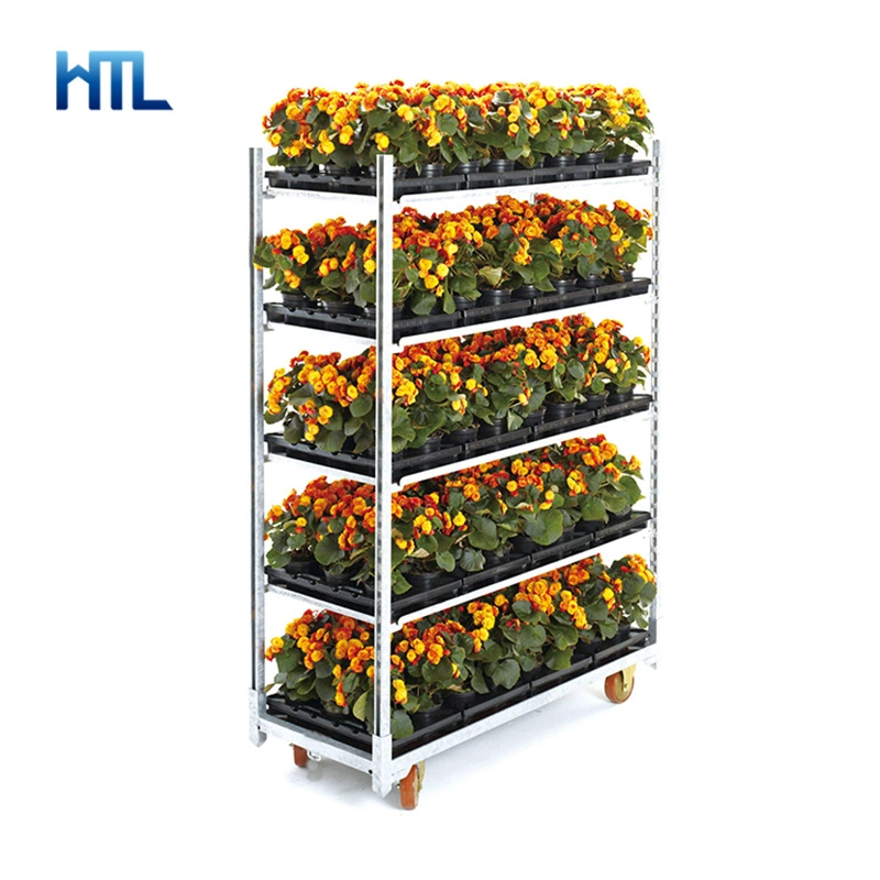 Garden Center Transport Galvanized Farm Plant Flower Cc Plant Trolley