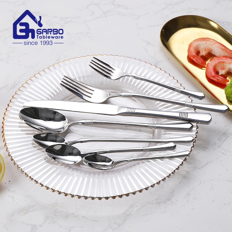 Alta calidad Sliverware Cubertería Nuevo Diseño de acero inoxidable Flatware 201