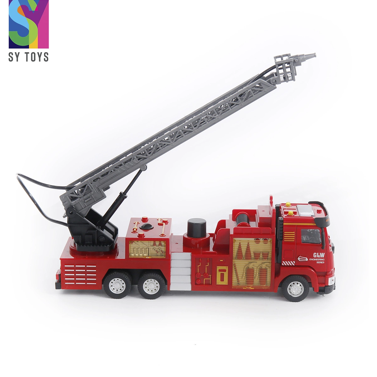 Sy juguetes Troquelado modelo de coche de juguete para niños el tráfico urbano Tire el diecast camión de bomberos Toy