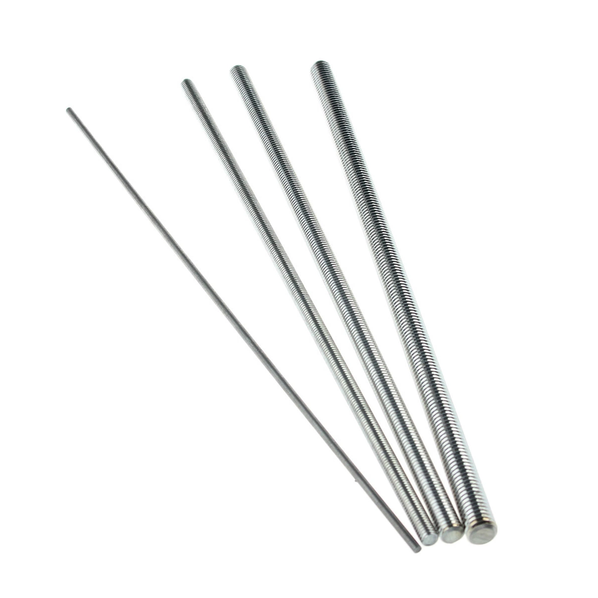 Threaded Rods 1m/2m/3m DIN 975 Stainless Steel 304/316 Plain Finish Metric Thread M2-M42