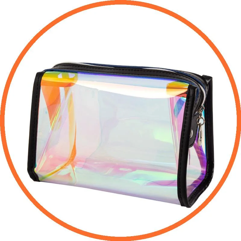 Promotional Travel Cosmetic Bag Lady Nylon Plastic Paper Fashion PVC Cosmetic Bag