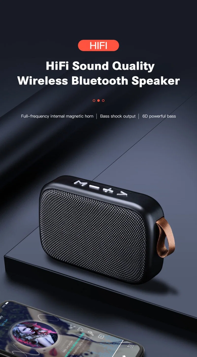 Portable Fabric Speaker Sound System 3D Stereo Music Surround Sound Outdoor Speaker with FM TF Card