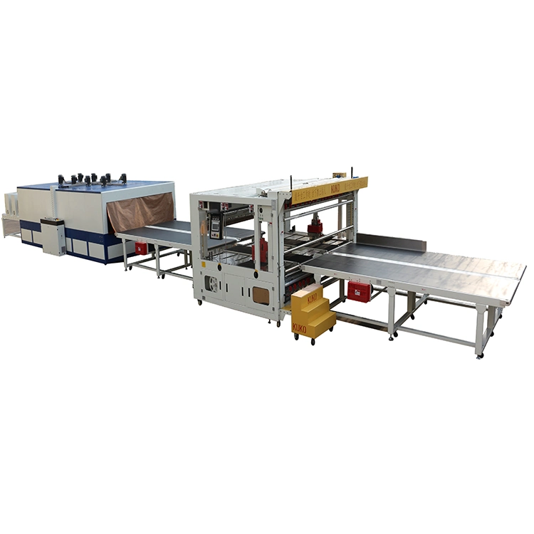 Fully Automatic Double Side Thermal Sealer and Shrink Wrapping Equipment for Glass Doors and Wood Building Material