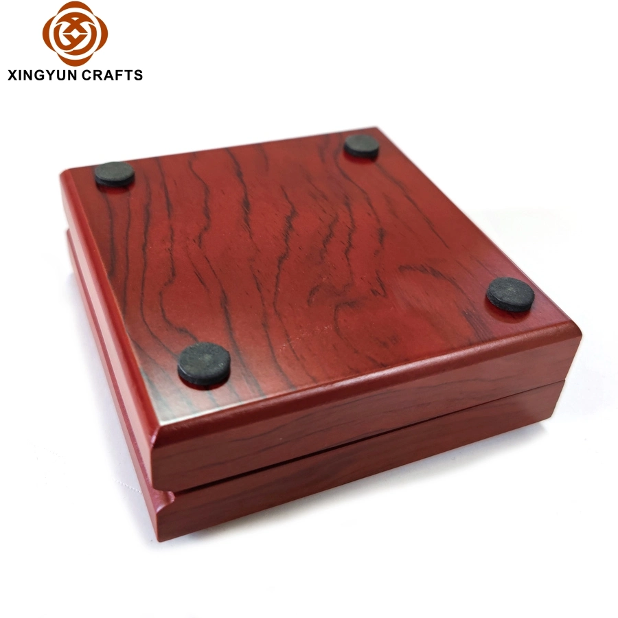 Hot Sale Solid Wood Coin Box Medal Storage Package Box Gift Packing Box for Capsule