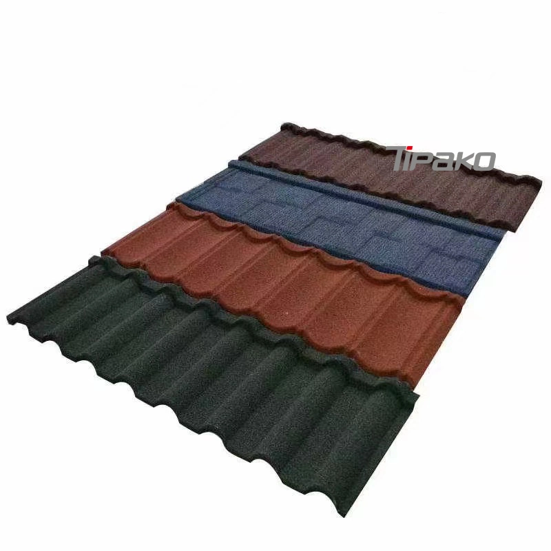 2022 Corrugated Galvanized Zinc Roof Sheet Stone Coated Metal Roofing Sheet Milano Roof Sheet