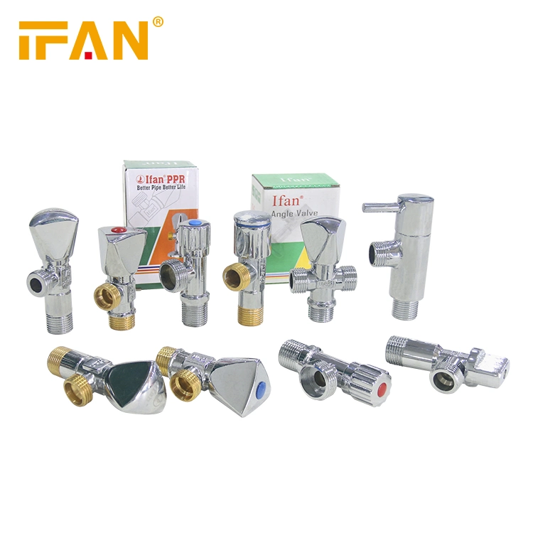 Ifan High quality/High cost performance  Brass Valves Pipe Fitting Brass Angle Valve 1/2 Inch