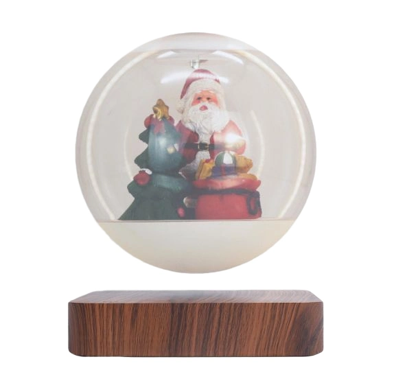 360 Rotating Magnetic Levitation Floating Christmas Light, Floating Promotion Gift Decor