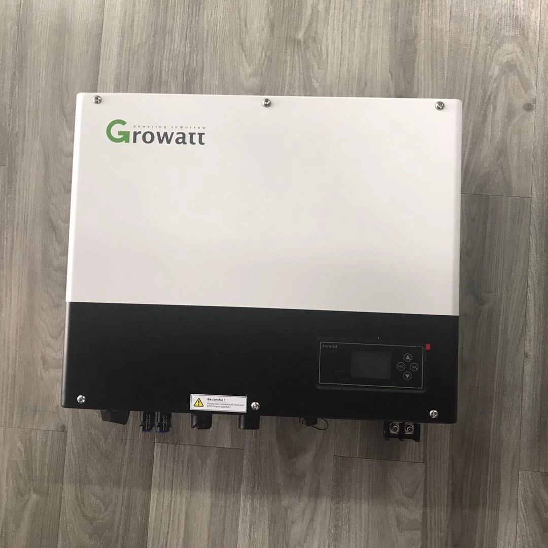 El Inversor híbrido Growatt Fase 3 de 5kw Sph 5000TL3 Bh-up 4kw 6kw 7kw 8kw híbrido de 10kw Sistema Solar Precio al por mayor mercado de la UE