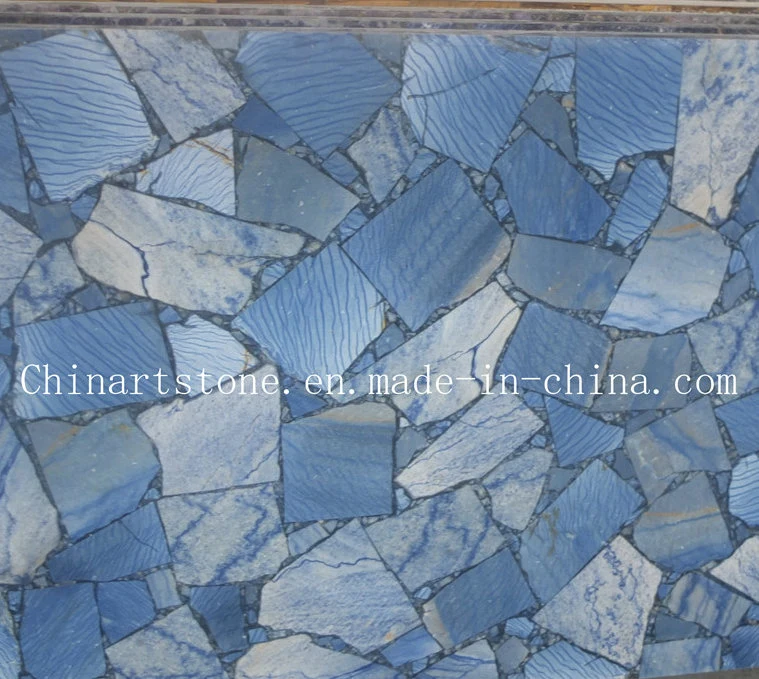 Blue Azul Macaubus Semi-Precious Stone for House Decoration