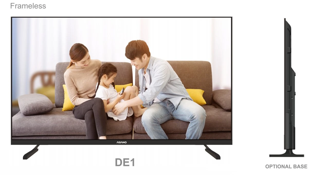 Bisel ultra delgado original de la televisión digital de 4K de 32 pulgadas de TV con pantalla completa