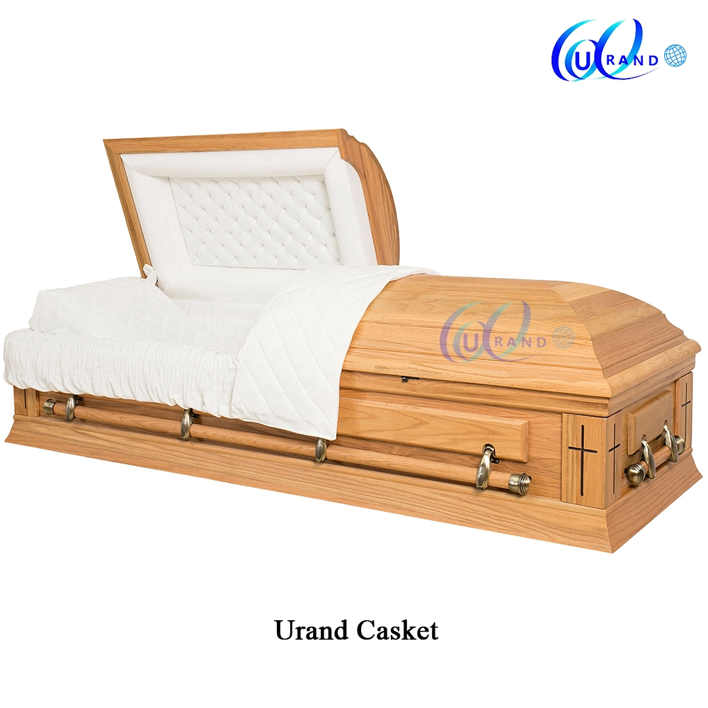 Crossed Corner Special Design Wholesale/Supplier Oak Casket