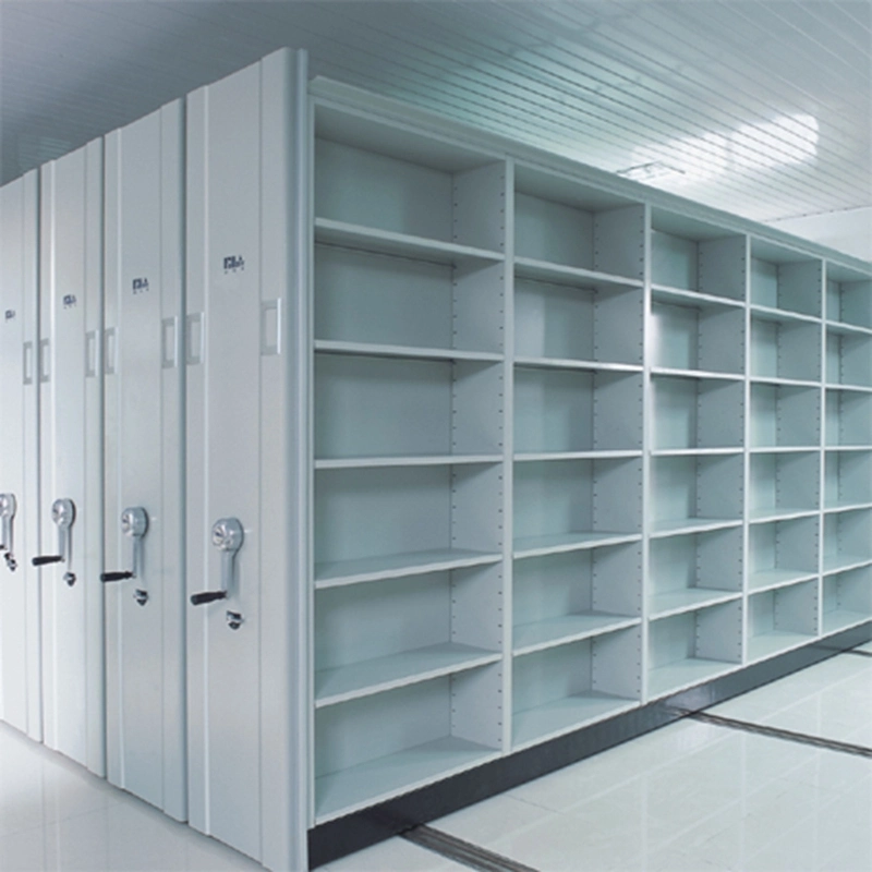 High Density Mechanical Library Mobile Shelving System Movable Filing Cabinet/Book Shelf