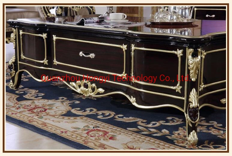 Customized Antique TV Stand Furniture, Home Designs Cheap TV Cabinet with Tempered Glass Top Stand TV Cabinet Pictures