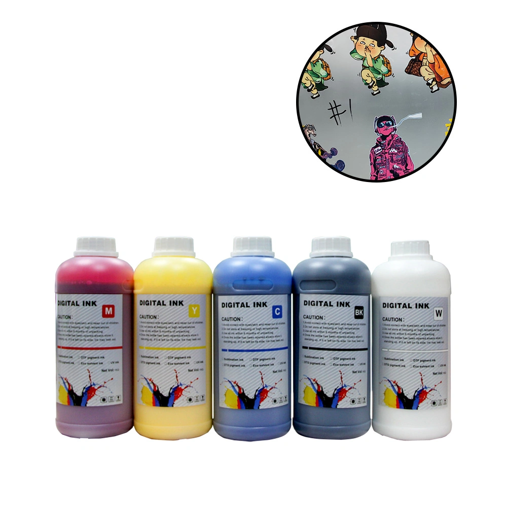 Cmykw Dtf Ink 1000ml Digital Dtf Printing Using Dtf Pet Film Ink