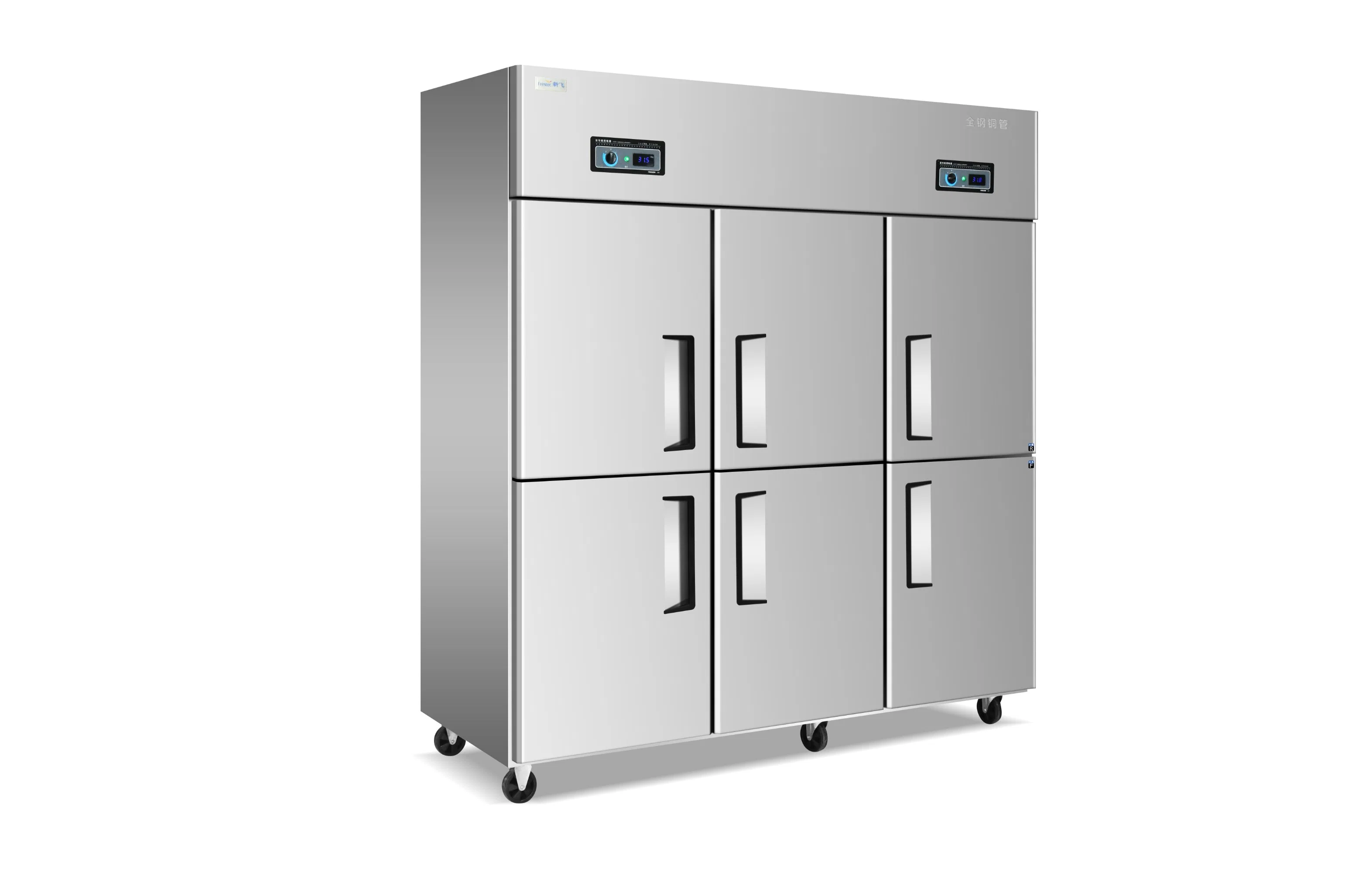 Series Stainless Steel Commercial Kitchen Refrigerator 6 Doors Freezer